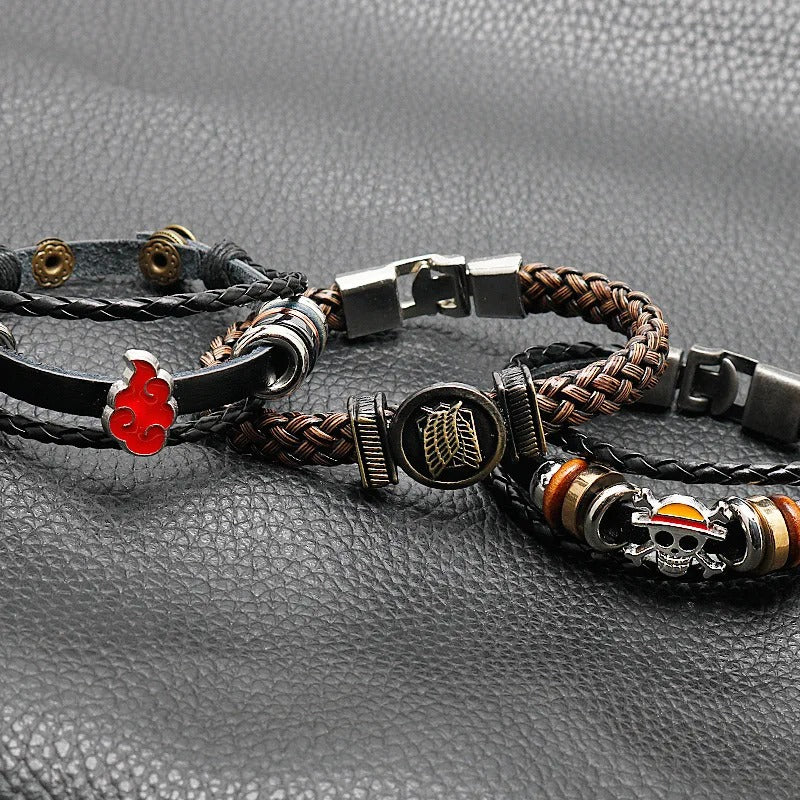 Anime Leather Bracelets