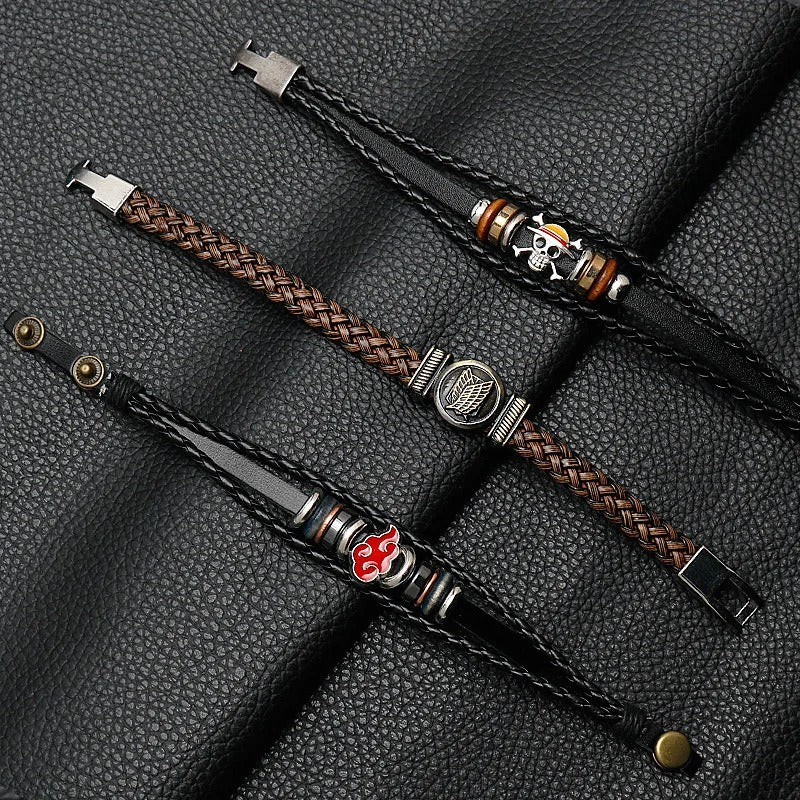 Anime Leather Bracelets